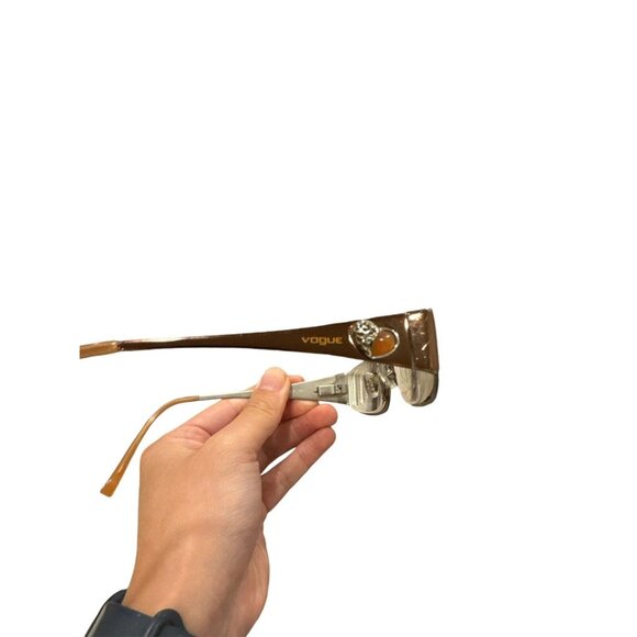 Betsey Johnson Sunglasses Brown Tortoise Shell Womens Cats eye style 100% UV - Picture 5 of 6